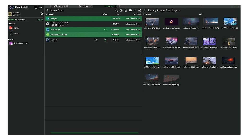 CloudChain AI dashboard